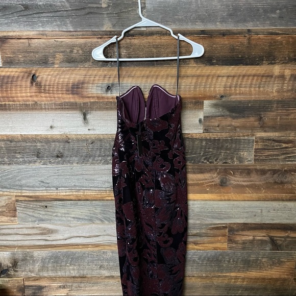 Michael Costello Purple X Jake Gown Dress - Picture 4 of 6